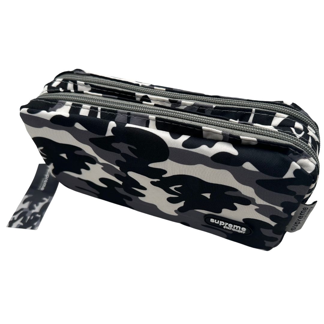 DOUBLE PENCIL CASE CAMO BLK (PC-2630)